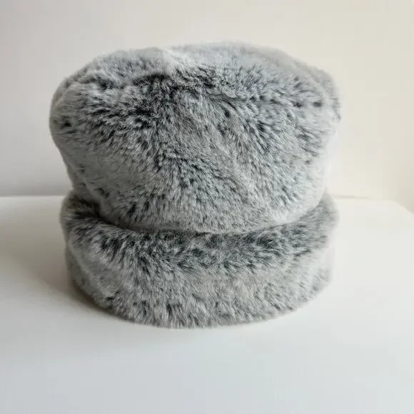 Vintage Peter Bettley Grey Faux Fur Russian Cossack Hat - Picture 2 of 6